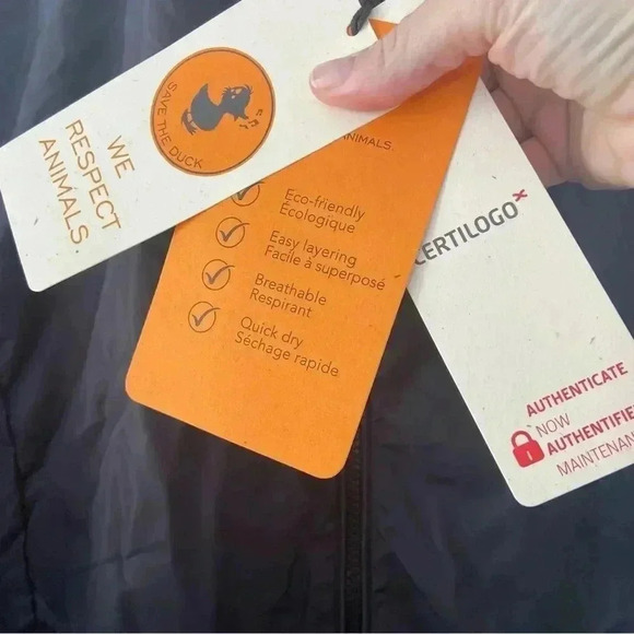 NWT Save the Duck Kids Ultra Light Weight Nylon Jacket size 10 - Picture 4 of 7